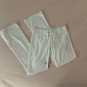Juicy Couture vintage white velour track pants